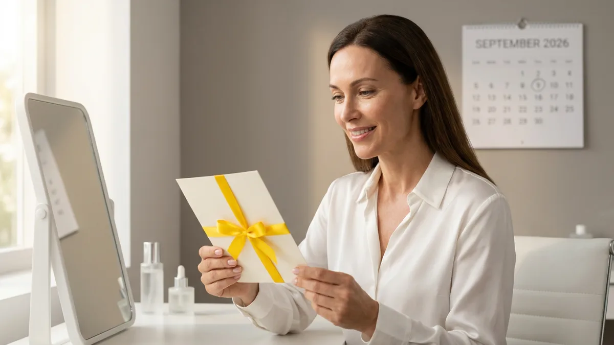 Woman planning a skin treatment before a wedding or big event